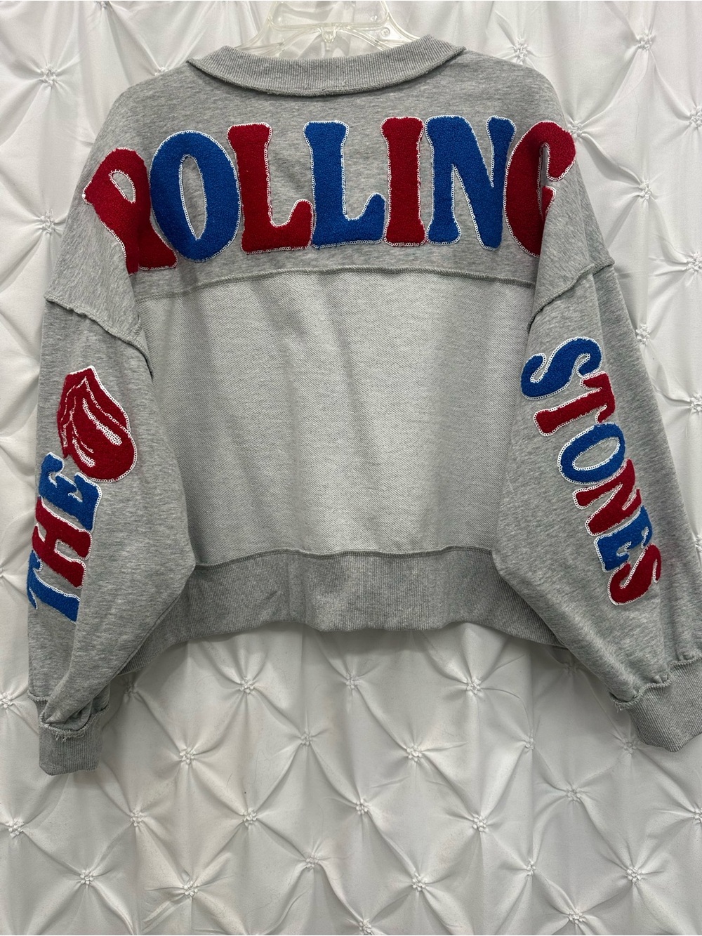 Rolling Stones oversized sweatshirt with a little bit of glam